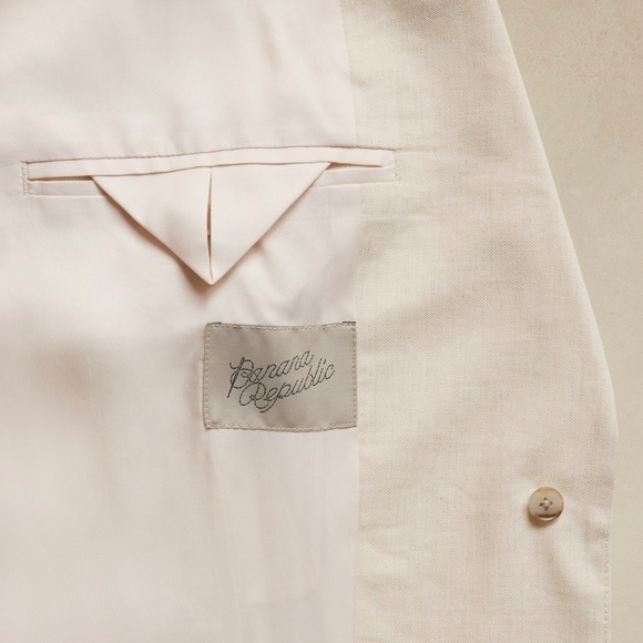 *SOLD* BNWT Banana Republic Lina Relaxed Linen Blazer - Natual - XL - Picture 6 of 10